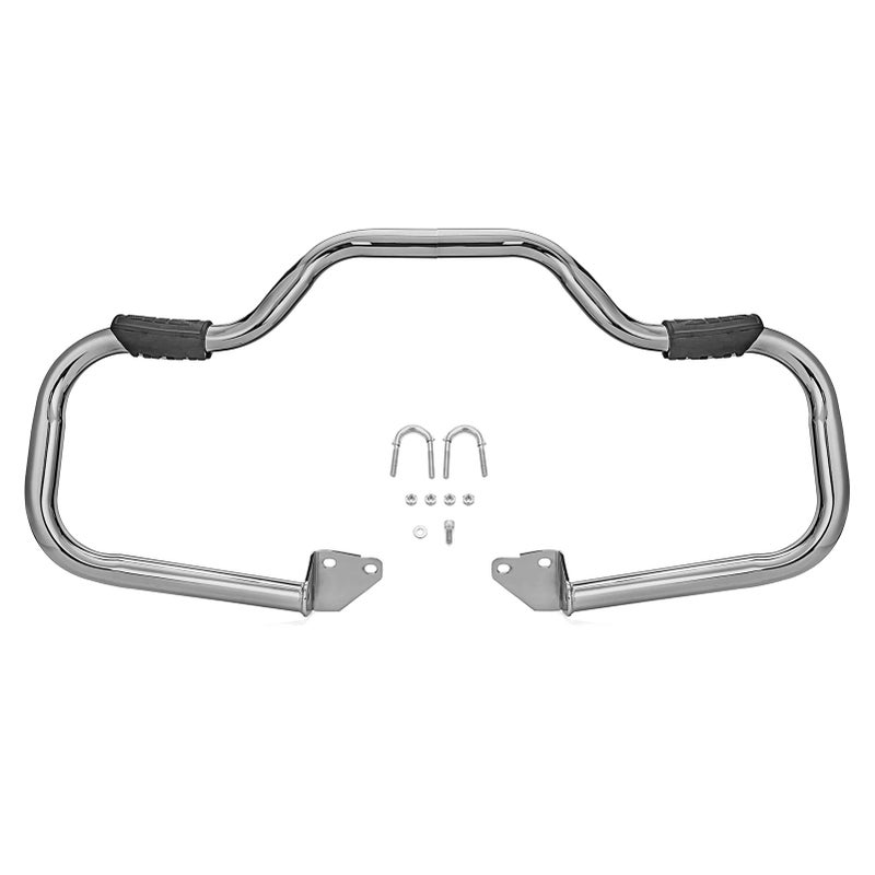 WSays 1 1/4" Engine Guard Mustache Highway Crash Bars Compatible with Harley Dyna Fat Bob Street Bob Low Rider Super Glide Wide Glide Switchback 2006-2017 - Image 5
